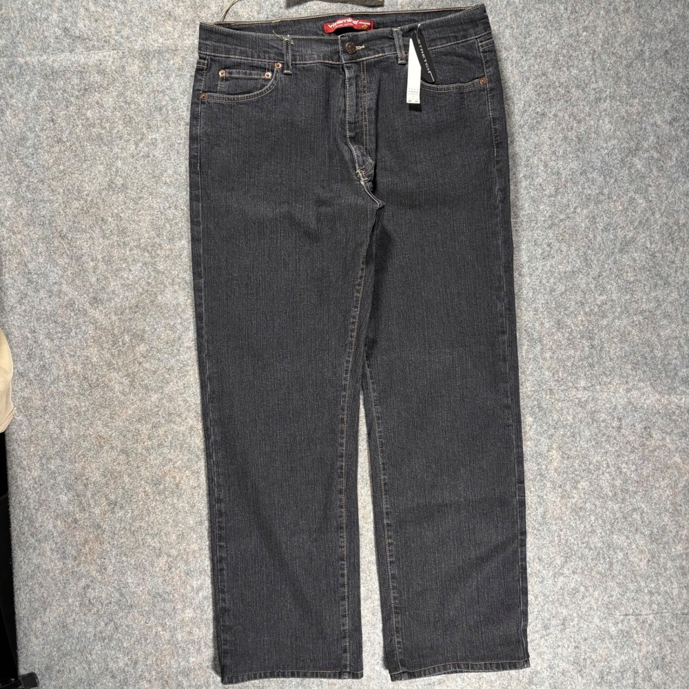 Vitamina Jeans Deluxe Edition Made in Italy Charcoal Straight Sz‎ 52 (36x31)